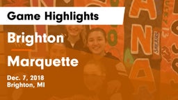 Brighton  vs Marquette  Game Highlights - Dec. 7, 2018