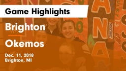 Brighton  vs Okemos  Game Highlights - Dec. 11, 2018