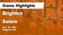 Brighton  vs Salem  Game Highlights - Jan. 18, 2019