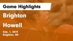 Brighton  vs Howell  Game Highlights - Feb. 1, 2019