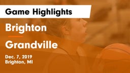 Brighton  vs Grandville  Game Highlights - Dec. 7, 2019