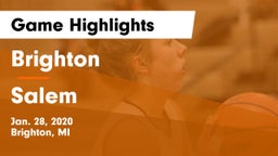 Brighton  vs Salem  Game Highlights - Jan. 28, 2020