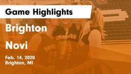 Brighton  vs Novi  Game Highlights - Feb. 14, 2020