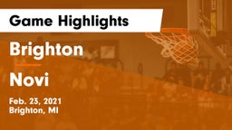 Brighton  vs Novi  Game Highlights - Feb. 23, 2021