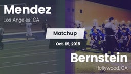 Matchup: Mendez  vs. Bernstein  2018