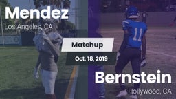 Matchup: Mendez  vs. Bernstein  2019