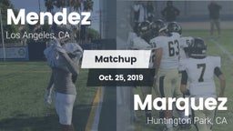 Matchup: Mendez  vs. Marquez  2019