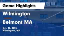Wilmington  vs Belmont MA Game Highlights - Oct. 10, 2023