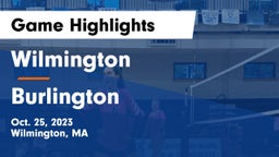 Wilmington  vs Burlington  Game Highlights - Oct. 25, 2023