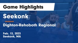 Seekonk  vs Dighton-Rehoboth Regional  Game Highlights - Feb. 13, 2023