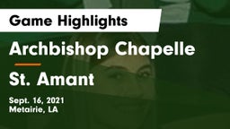 Archbishop Chapelle  vs St. Amant  Game Highlights - Sept. 16, 2021