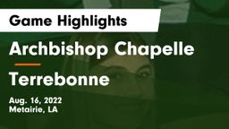 Archbishop Chapelle  vs Terrebonne  Game Highlights - Aug. 16, 2022