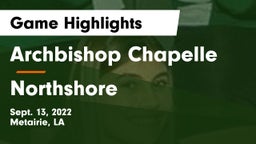 Archbishop Chapelle  vs Northshore  Game Highlights - Sept. 13, 2022