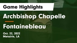 Archbishop Chapelle  vs Fontainebleau  Game Highlights - Oct. 22, 2022