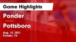 Ponder  vs Pottsboro  Game Highlights - Aug. 12, 2021