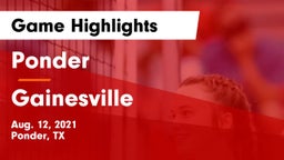 Ponder  vs Gainesville  Game Highlights - Aug. 12, 2021