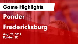 Ponder  vs Fredericksburg  Game Highlights - Aug. 20, 2021