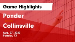 Ponder  vs Collinsville  Game Highlights - Aug. 27, 2022