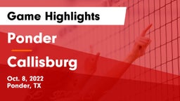 Ponder  vs Callisburg  Game Highlights - Oct. 8, 2022