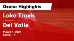 Lake Travis  vs Del Valle  Game Highlights - March 1, 2022