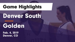 Denver South  vs Golden  Game Highlights - Feb. 4, 2019