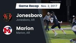 Recap: Jonesboro  vs. Marion  2017