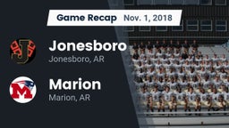 Recap: Jonesboro  vs. Marion  2018