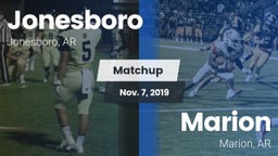Matchup: Jonesboro High vs. Marion  2019