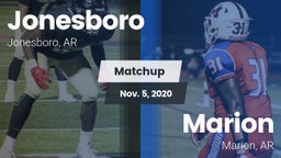 Matchup: Jonesboro High vs. Marion  2020