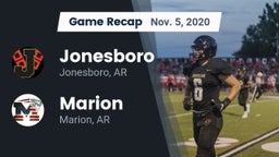 Recap: Jonesboro  vs. Marion  2020