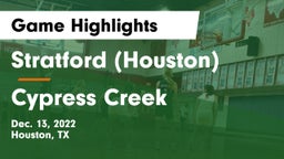 Stratford  (Houston) vs Cypress Creek  Game Highlights - Dec. 13, 2022