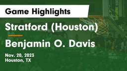 Stratford  (Houston) vs Benjamin O. Davis  Game Highlights - Nov. 20, 2023