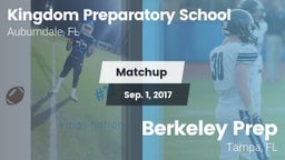 Matchup: Kingdom Preparatory vs. Berkeley Prep  2017