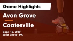 Avon Grove  vs Coatesville  Game Highlights - Sept. 18, 2019