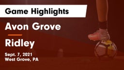 Avon Grove  vs Ridley  Game Highlights - Sept. 7, 2021