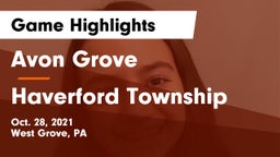 Avon Grove  vs Haverford Township  Game Highlights - Oct. 28, 2021