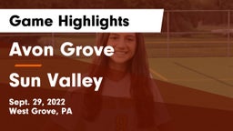 Avon Grove  vs Sun Valley  Game Highlights - Sept. 29, 2022