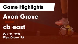 Avon Grove  vs cb east Game Highlights - Oct. 27, 2022