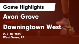 Avon Grove  vs Downingtown West  Game Highlights - Oct. 18, 2023