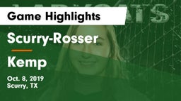 Scurry-Rosser  vs Kemp  Game Highlights - Oct. 8, 2019