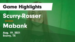 Scurry-Rosser  vs Mabank  Game Highlights - Aug. 19, 2021