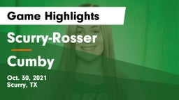 Scurry-Rosser  vs Cumby Game Highlights - Oct. 30, 2021
