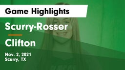 Scurry-Rosser  vs Clifton Game Highlights - Nov. 2, 2021