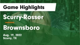 Scurry-Rosser  vs Brownsboro Game Highlights - Aug. 19, 2022