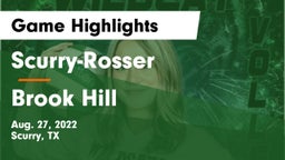 Scurry-Rosser  vs Brook Hill Game Highlights - Aug. 27, 2022
