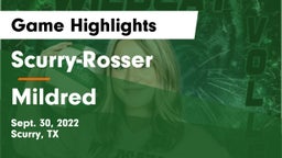 Scurry-Rosser  vs Mildred  Game Highlights - Sept. 30, 2022