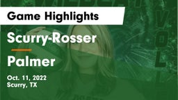 Scurry-Rosser  vs Palmer Game Highlights - Oct. 11, 2022