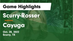 Scurry-Rosser  vs Cayuga  Game Highlights - Oct. 28, 2022
