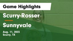Scurry-Rosser  vs Sunnyvale Game Highlights - Aug. 11, 2023