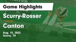Scurry-Rosser  vs Canton  Game Highlights - Aug. 15, 2023